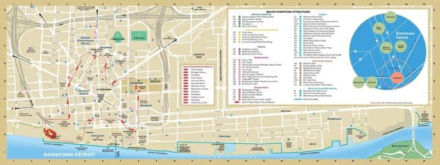 底特律观光地图